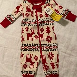 Festive infant Christmas pajamas